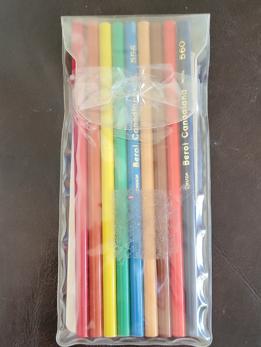 Vintage Art Supply Berol Canadiana Unsharpened Coloring Pencils Pack 9